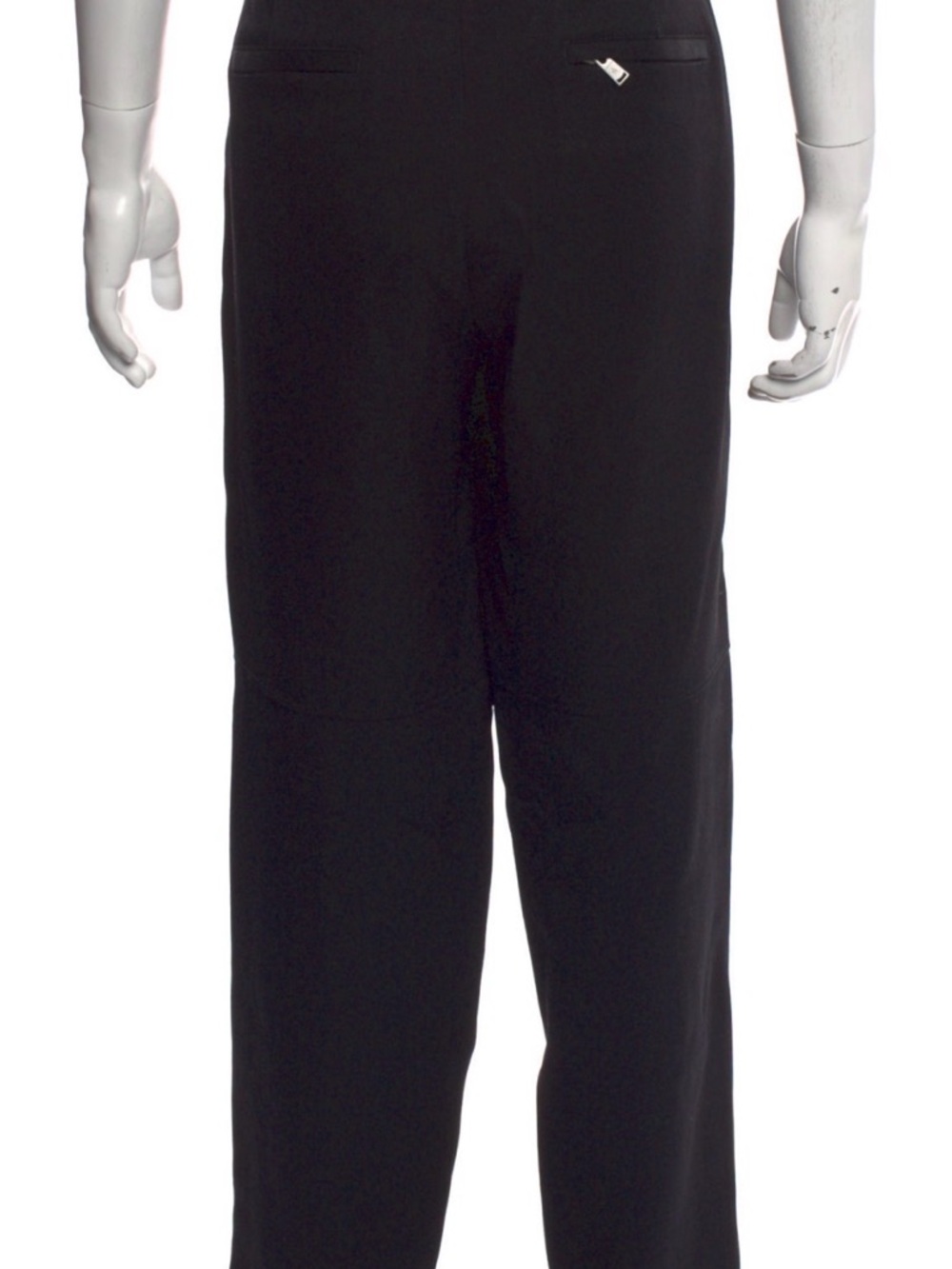 Lanvin Black Straight-Leg Dress Pants
